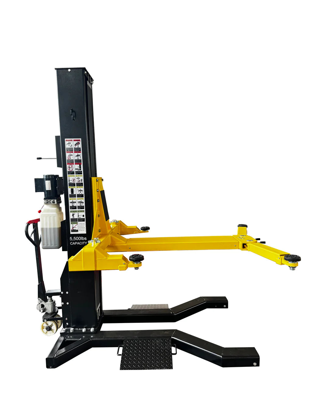 Halo Lifts Moveable Single Post Car Hoist 2.5 Ton Capacity