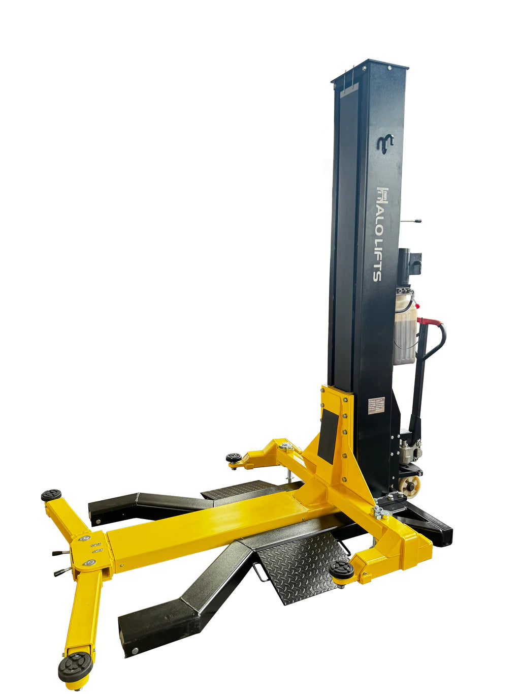 Halo Lifts Moveable Single Post Car Hoist 2.5 Ton Capacity