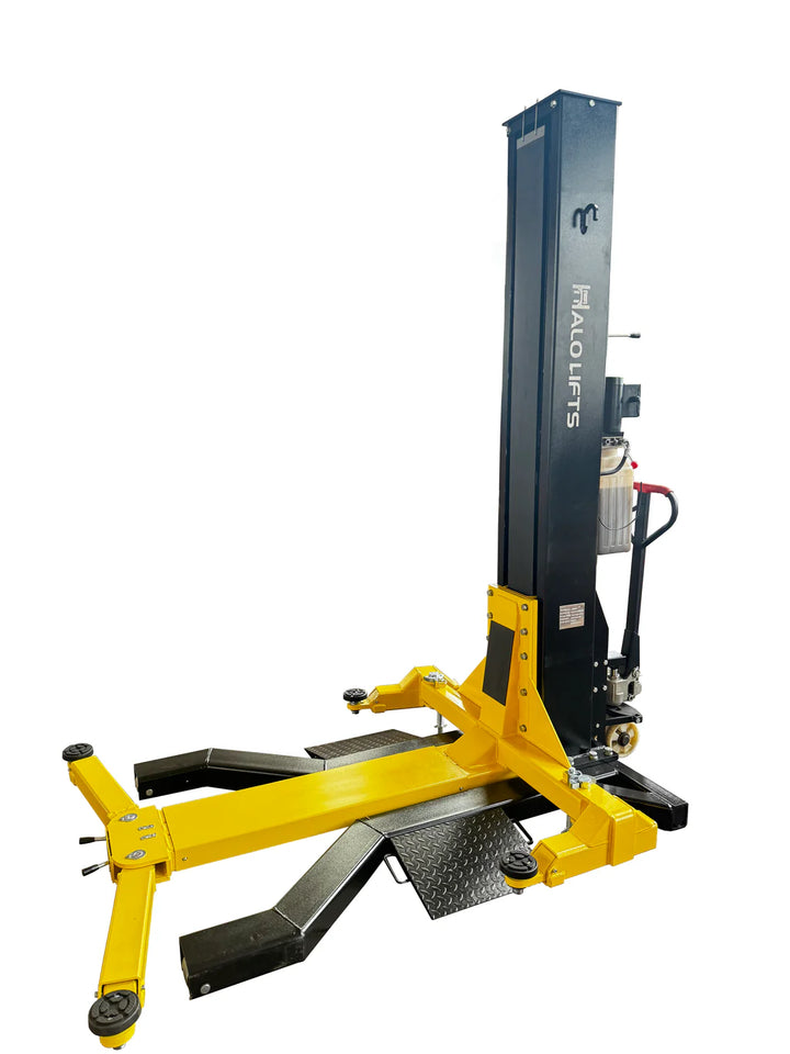 Halo Lifts Moveable Single Post Car Hoist 2.5 Ton Capacity