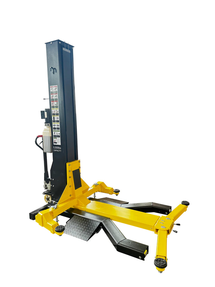Halo Lifts Moveable Single Post Car Hoist 2.5 Ton Capacity