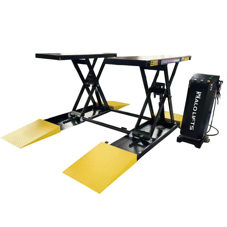 Halo Lifts Moveable Mid-Rise Scissor Hoist 3 Ton Capacity