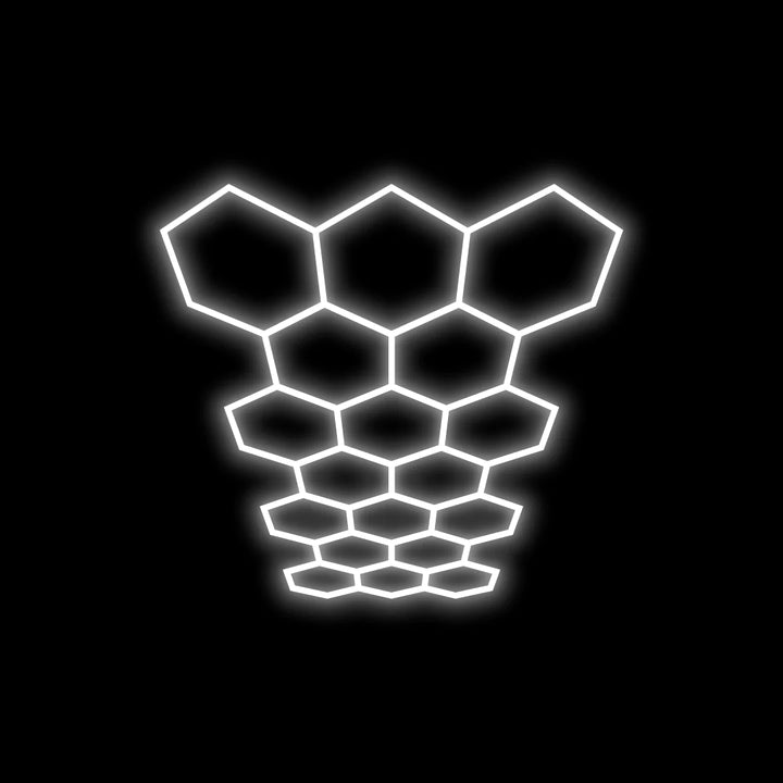 Hexagon Lighting 18 Grid System - Regular