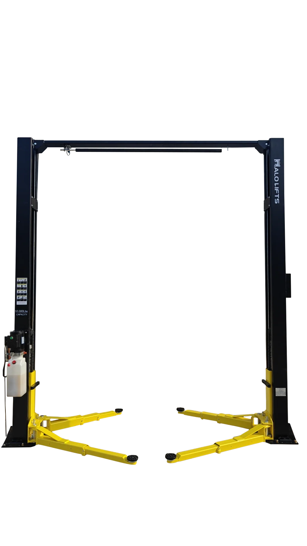 Halo Lifts Clear Floor 2 Post Car Hoist - 4.5 Ton Capacity