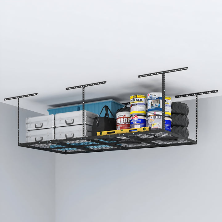Garage Ceiling Storage Rack - Black