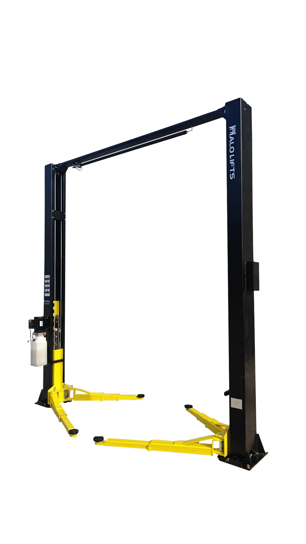 Halo Lifts Clear Floor 2 Post Car Hoist - 4.5 Ton Capacity