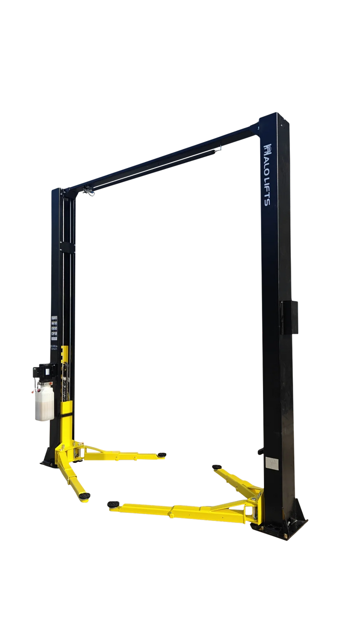 Halo Lifts Clear Floor 2 Post Car Hoist - 4.5 Ton Capacity