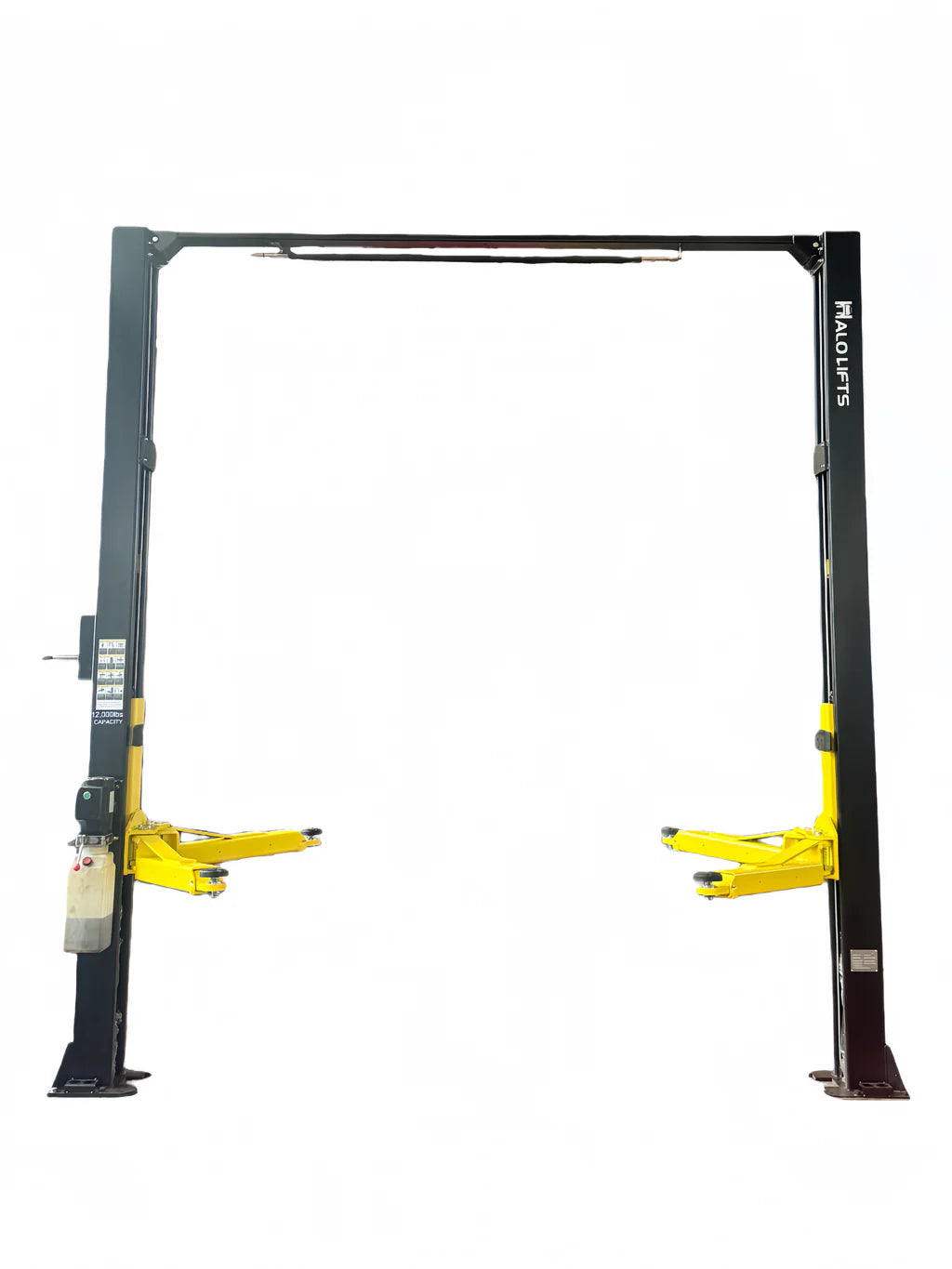 Halo Lifts Clear Floor 2 Post Car Hoist - 6.5 Ton Capacity